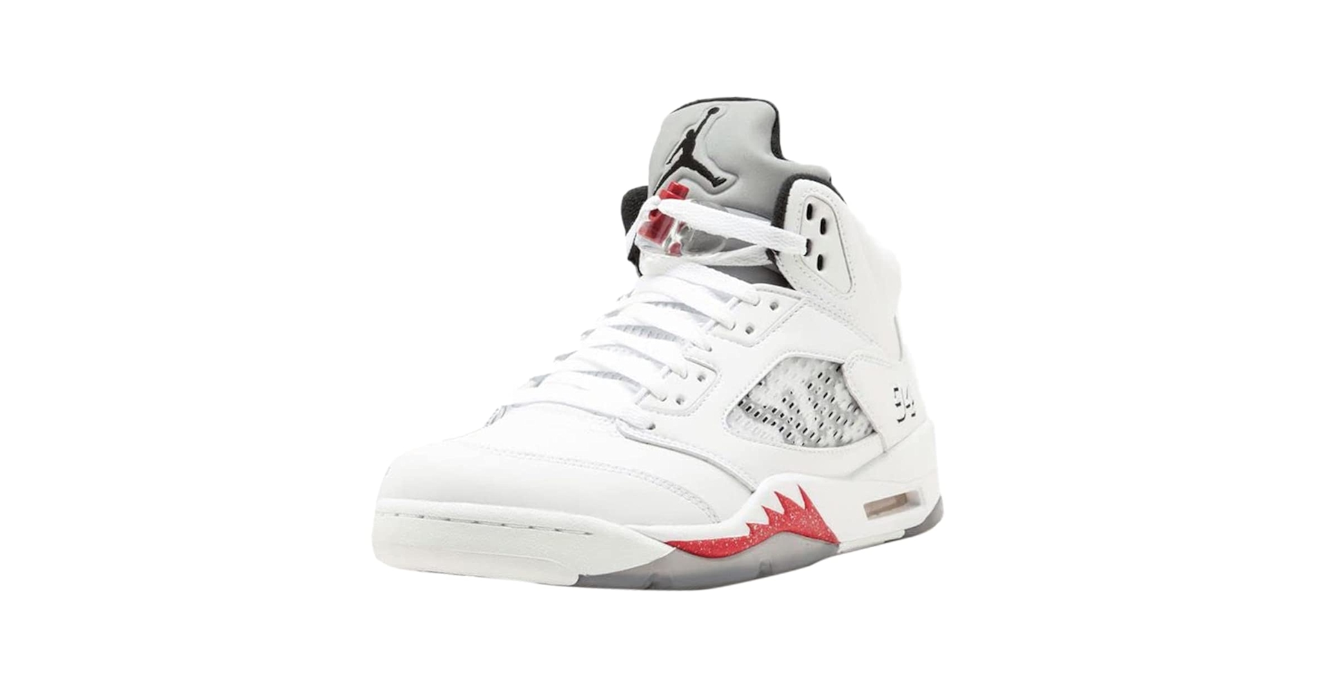 Air Jordan 5 レトロシュプリームブラック/レッド Amazon | Supreme(シュプリーム)/AIR JORDAN 5 RETRO [BLACK/RED